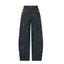 Handcrafted Wooden Bead Washed Distressed Baggy Jeans