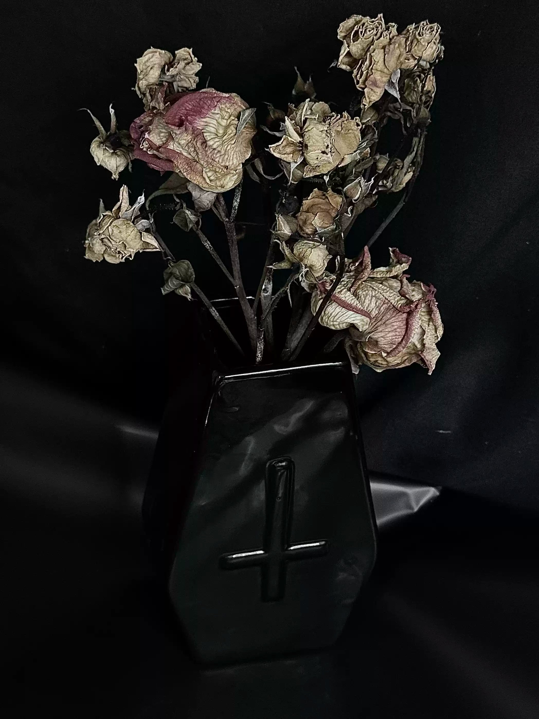 Dark Gothic Cross Vase Secondary image