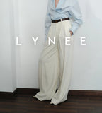 Wide-Leg Tailored Pants