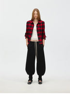 Relaxed Drawstring Jogger Sweatpants