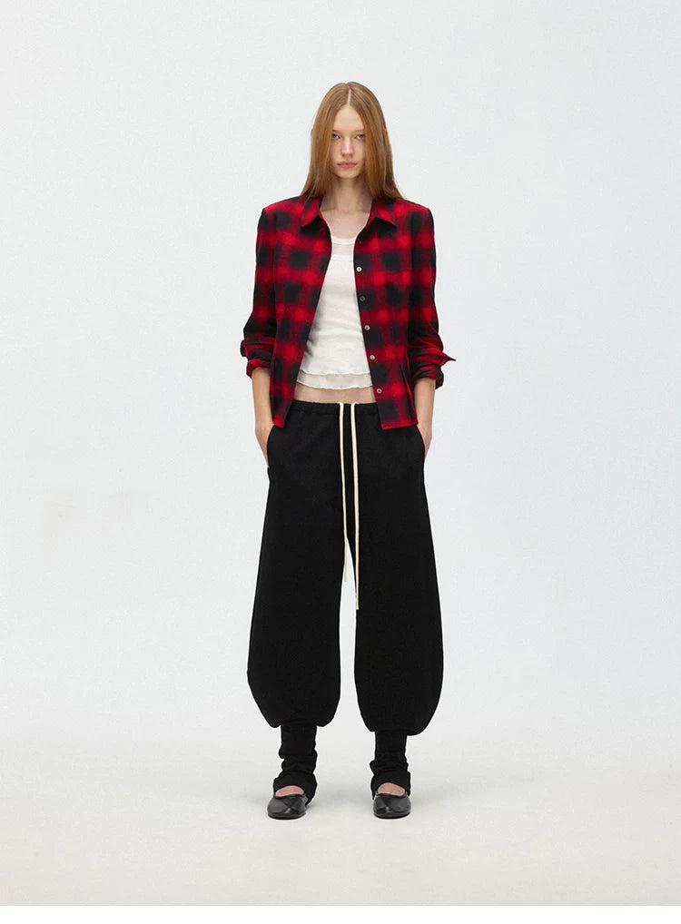 Relaxed Drawstring Jogger Sweatpants