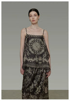 Boho Ethnic Print Vacation Cami Top