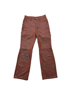 Printed Coated Bootcut Jeans