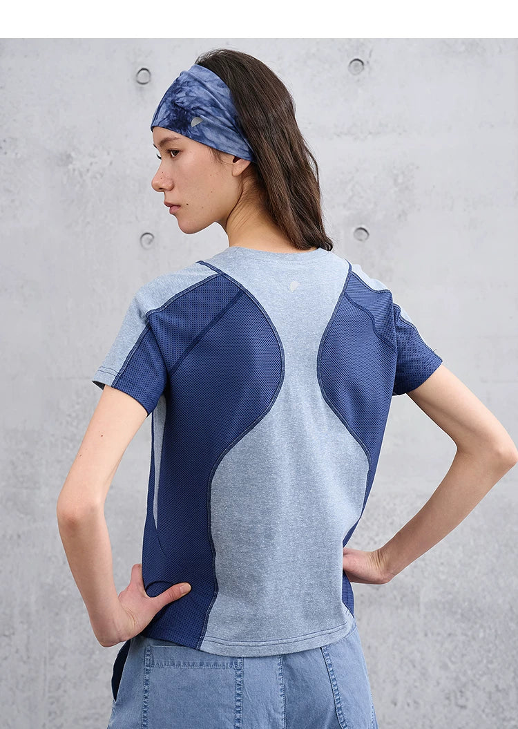 Slim Fit Casual T-Shirt with Panel Detailing