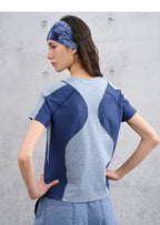 Slim Fit Casual T-Shirt with Panel Detailing