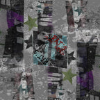 Breathable Lightweight Rock Print Bandana – Street Style, Multi-Color & Versatile Headscarf