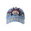 Adjustable Plaid Baseball Cap with Cute Little Scientist Character