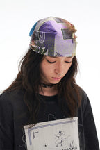Breathable Lightweight Rock Print Bandana – Street Style, Multi-Color & Versatile Headscarf
