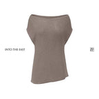 Off-Shoulder Raglan Sleeve Knit Top
