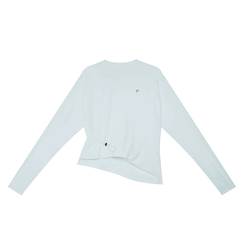 Loose Casual Asymmetrical Ruched T-Shirt