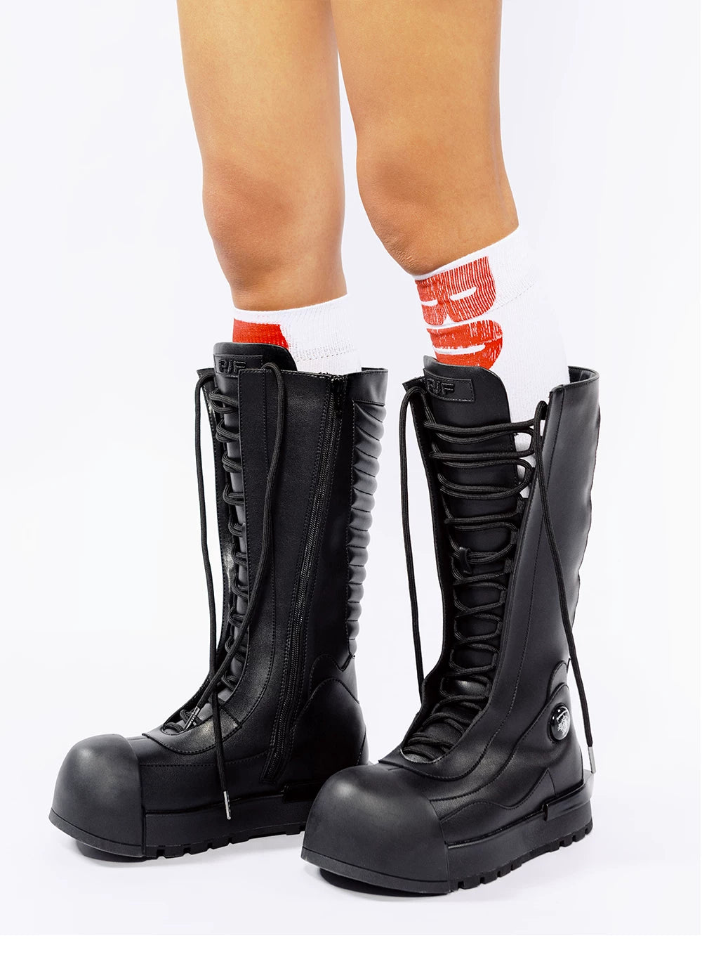 R/F “Ironclad Beetle” PU Leather Boots – Worn by CORTIS
