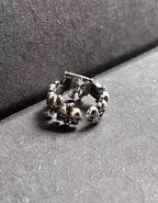 Vintage Skull Silver-Plated Ring