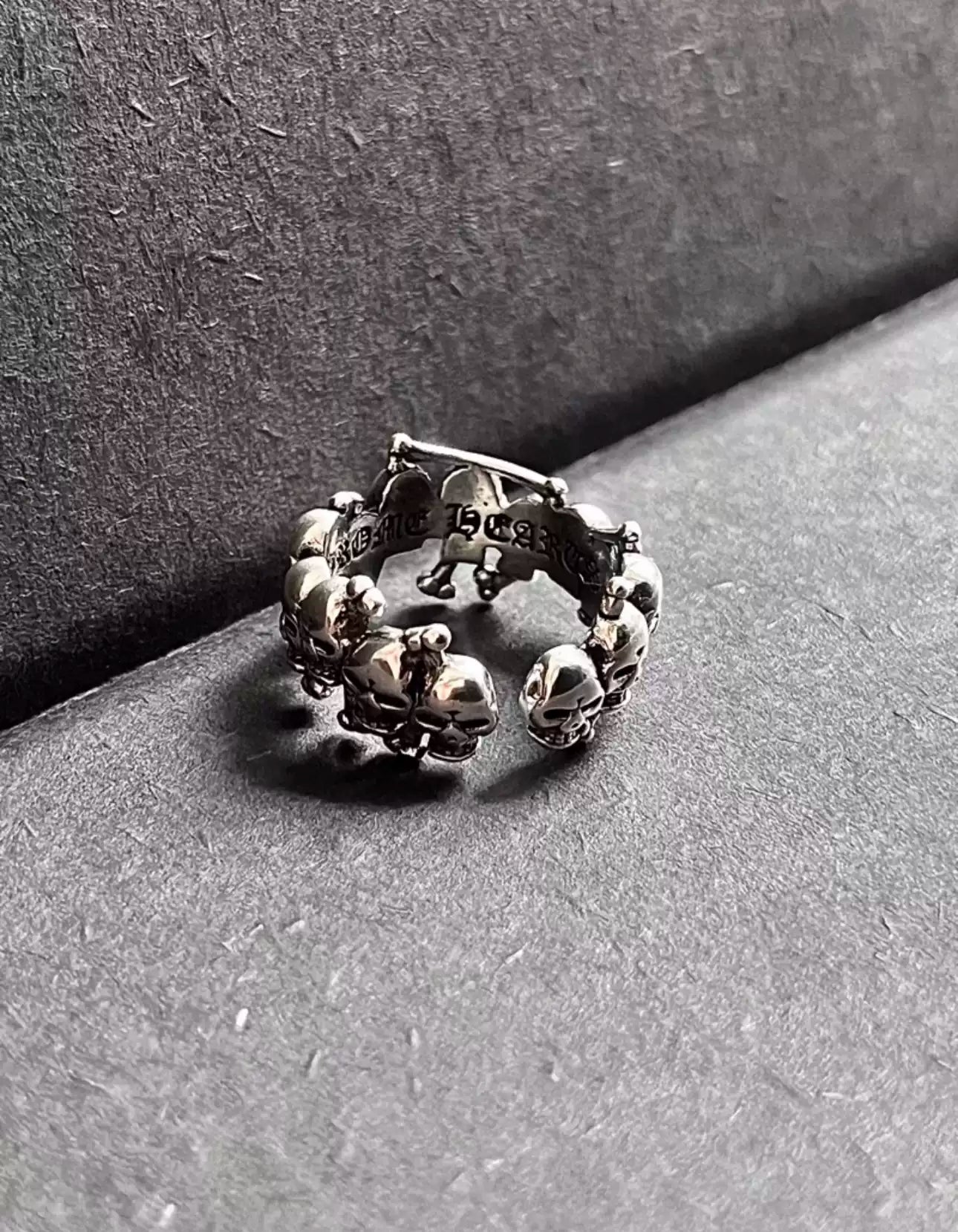 Vintage Skull Silver-Plated Ring