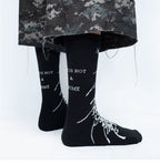 FVVO “ART IS NOT A CRIME” Jacquard Knee-High Socks