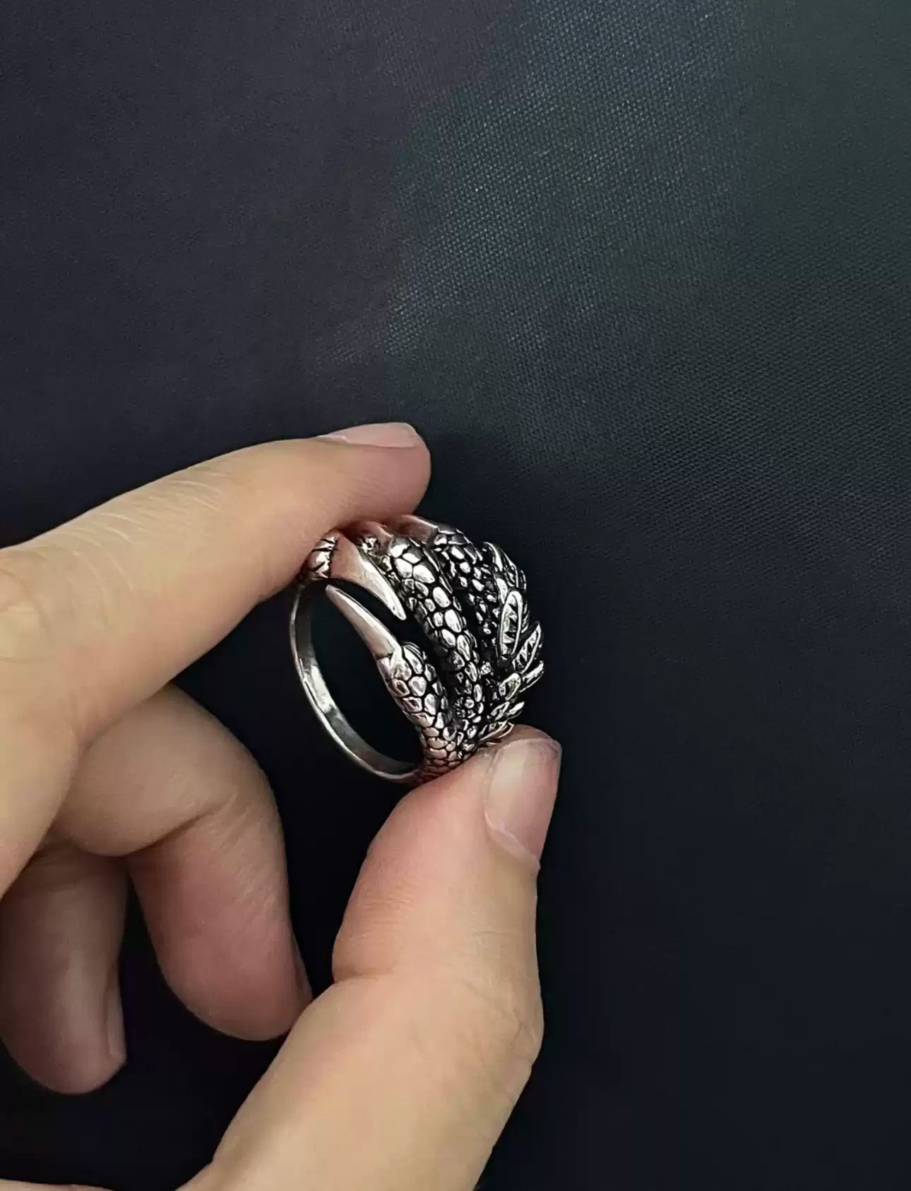 Vintage Eagle Claw Adjustable Ring Main image