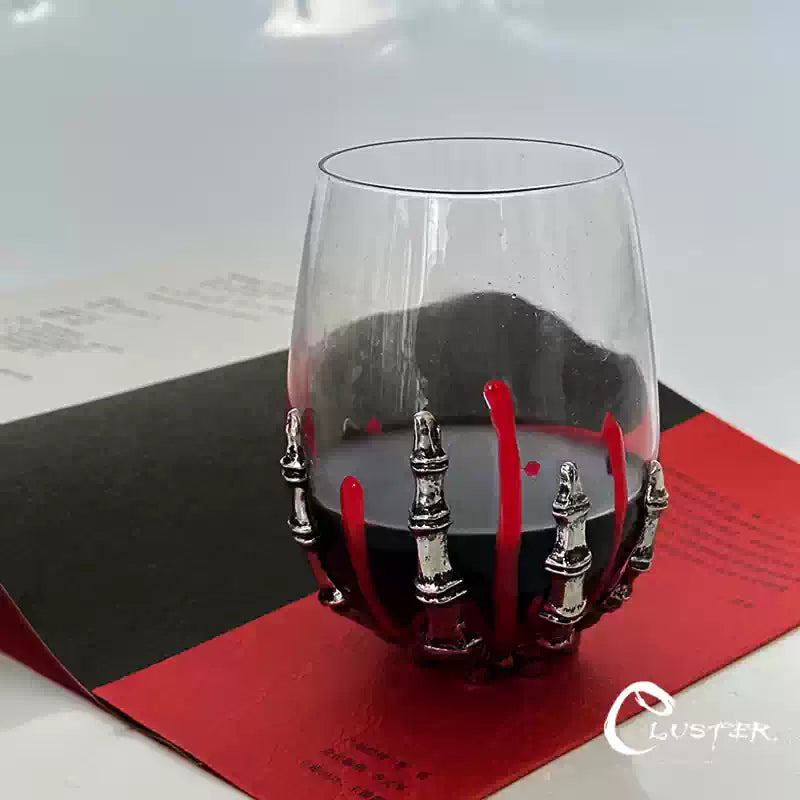 Bloody Ghost Hand Wine Glass