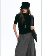 Women’s Striped Loose Wide-Leg Casual Kendo Pants