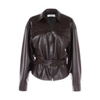 Brown Vintage Faux Leather Jacket