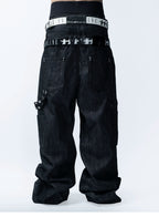 FVVO Skull Ring Punk Leather Belt