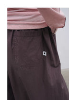 Loose Casual Balloon Pants with Elastic Waist and Pleats