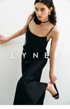 Silky Acetate Satin Slip Dress-Dress Length (Extended)