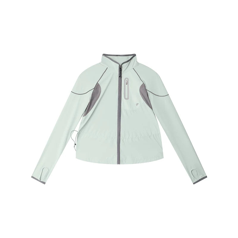 Summer Loose Mesh Stand Collar Lightweight Sun Protection Jacket