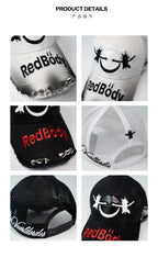 FVVO Punk Smiley Graphic Baseball Cap