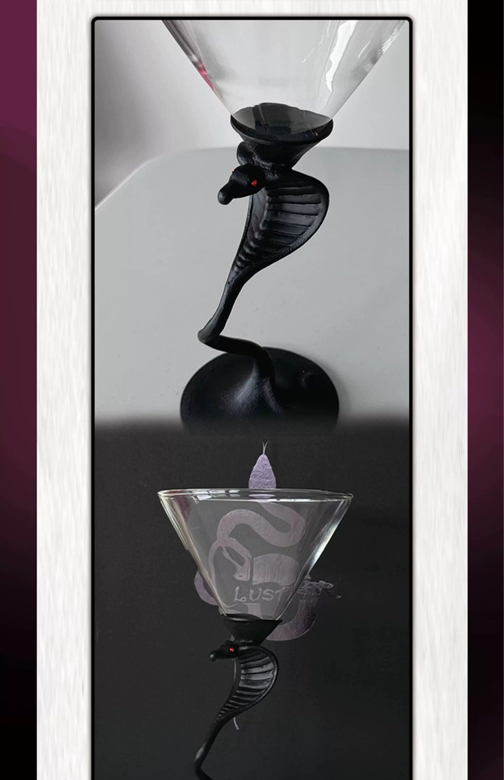 Serpent Martini Glass