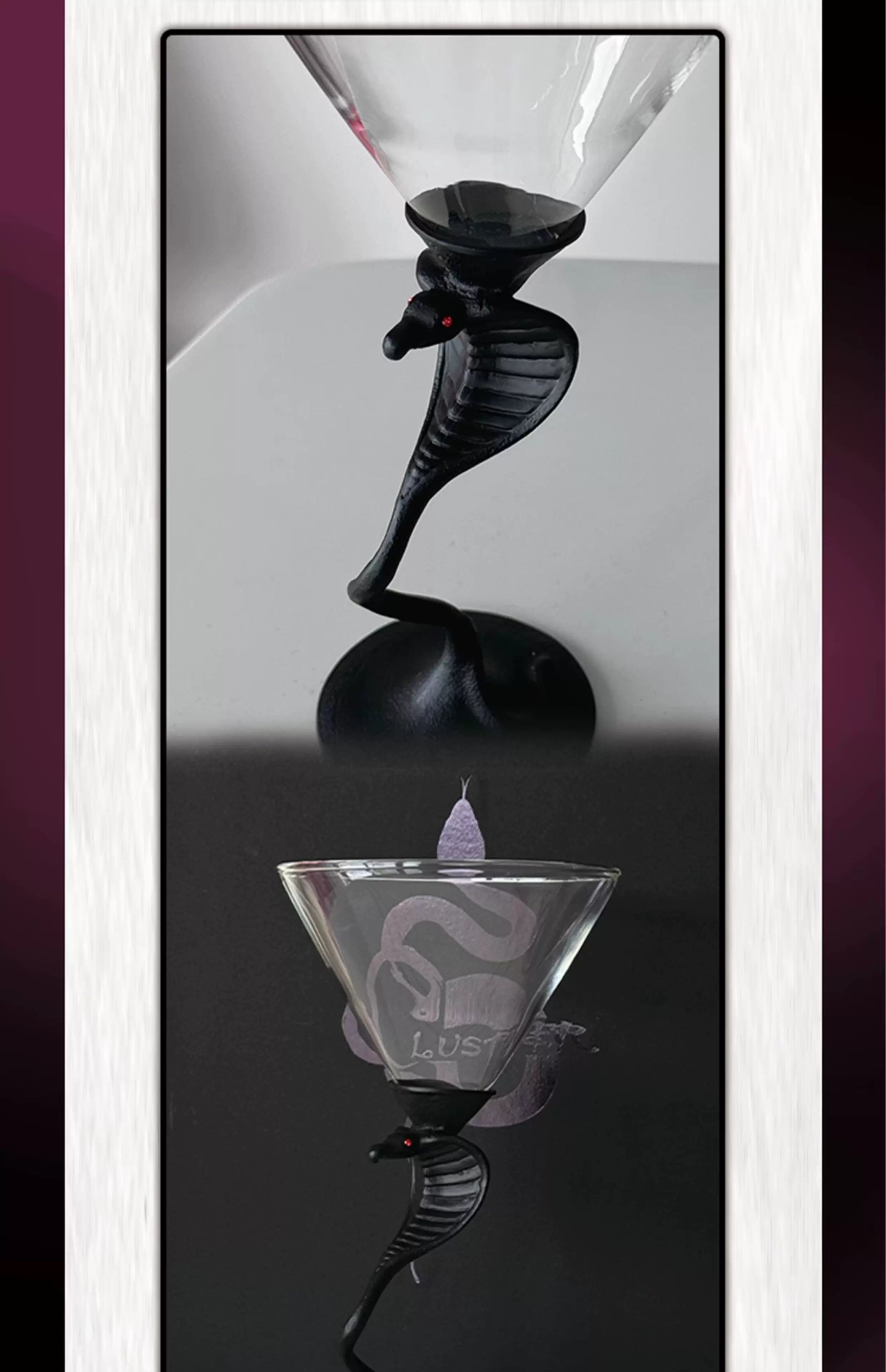 Serpent Martini Glass