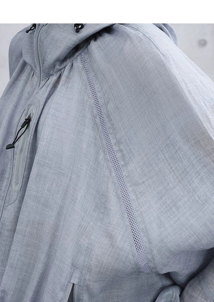 Summer Loose Casual Lightweight Outdoor Hooded Jacket