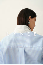 Striped Cotton Blend Shirt