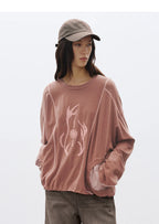 Color Block Crew Neck T-Shirt – Light Sporty Embroidered Patchwork Tee