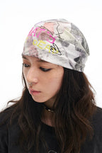 Breathable Lightweight Rock Print Bandana – Street Style, Multi-Color & Versatile Headscarf