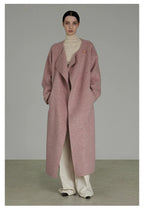 Pink Double-Faced Wool Coat