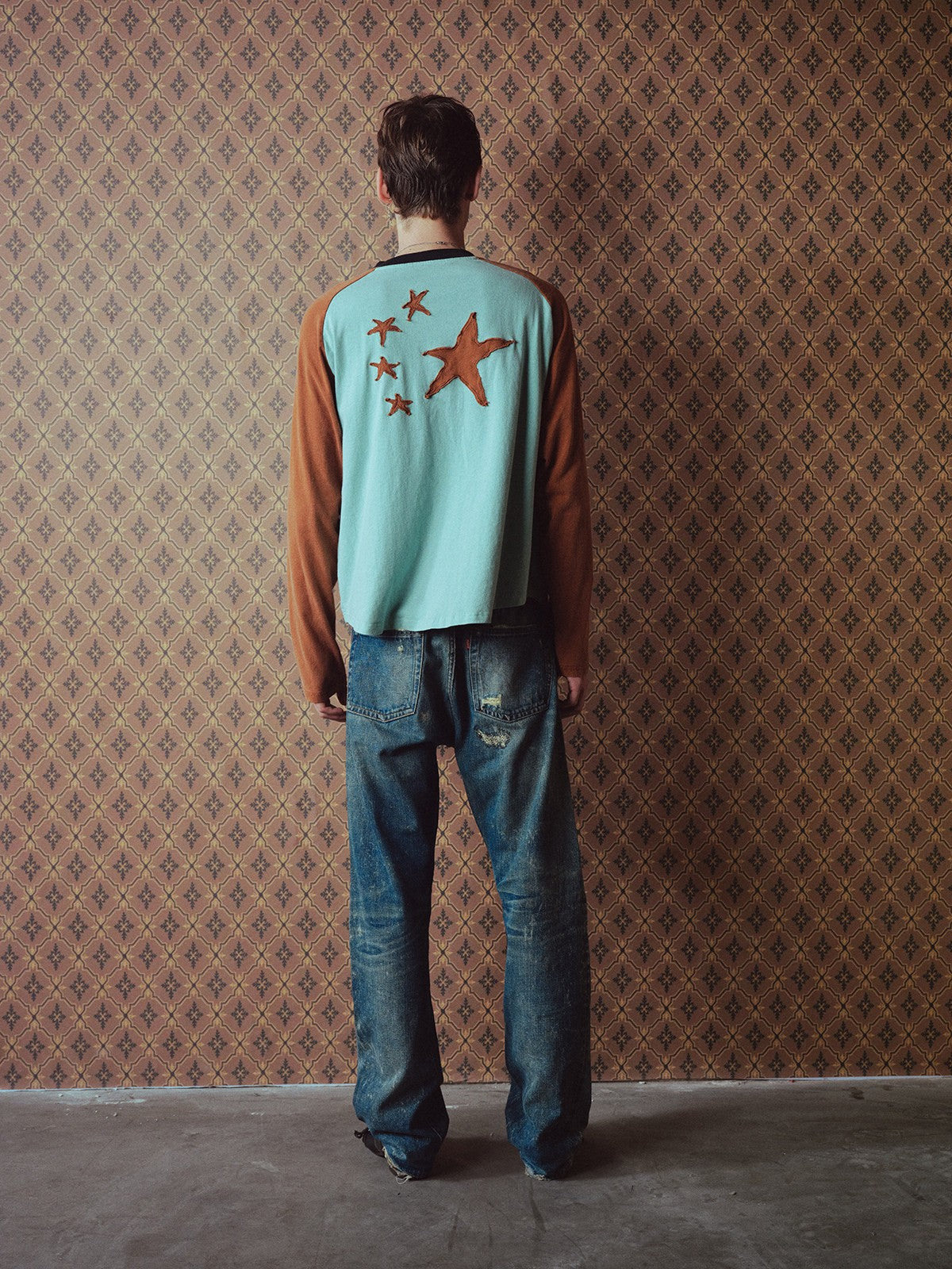 Selveged Distressed Denim