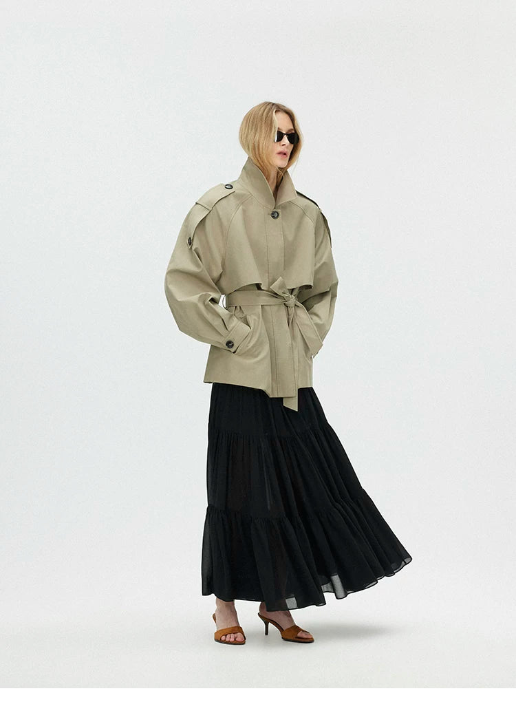 Layered Chiffon A-Line Maxi Dress