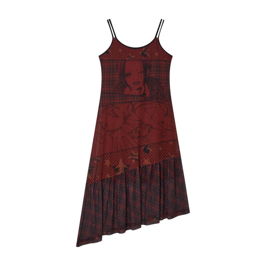 NANA Collaboration Printed Slip Dress