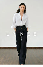 High-Waisted Wide-Leg Jeans