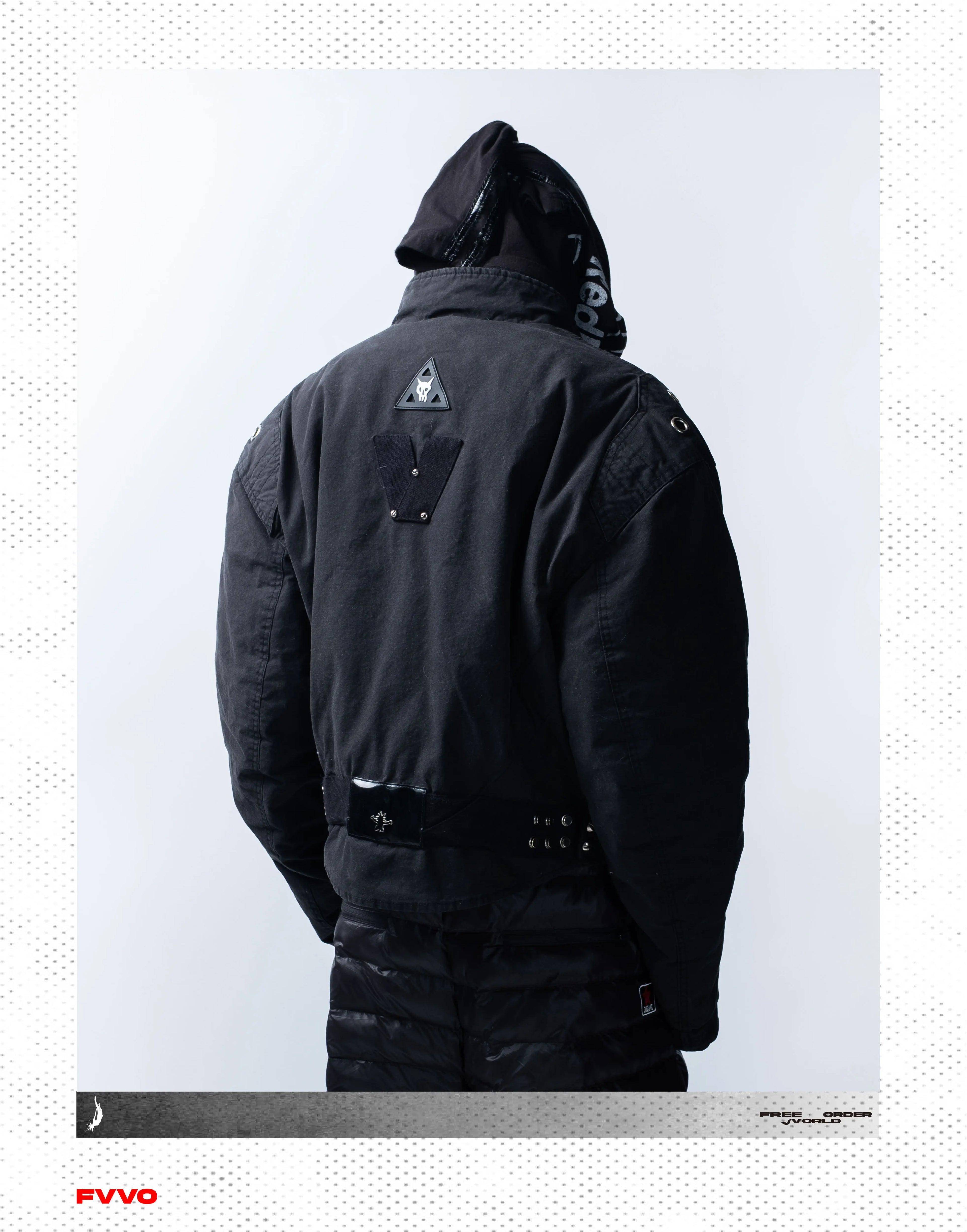 FVVO Quilted Cropped Biker Jacket