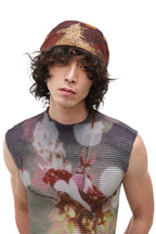 Floral Fitted Cropped Tank Top