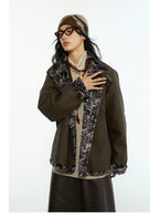 Melange Shearling Jacket – Winter Padded Coat