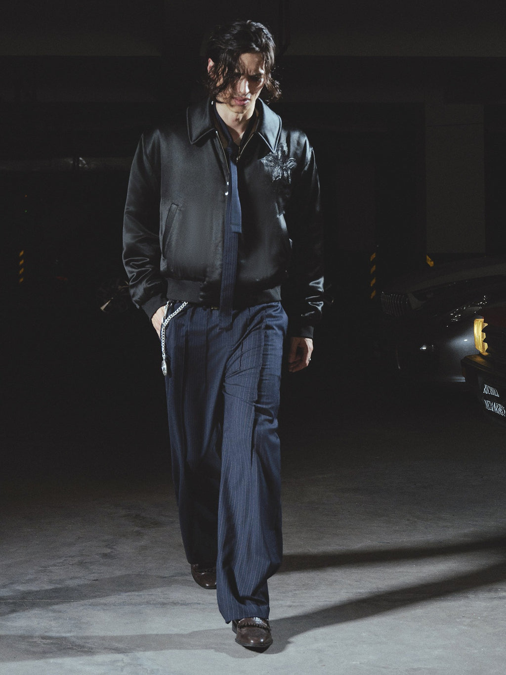 DISPLACED LOOPS STRIPE TROUSER