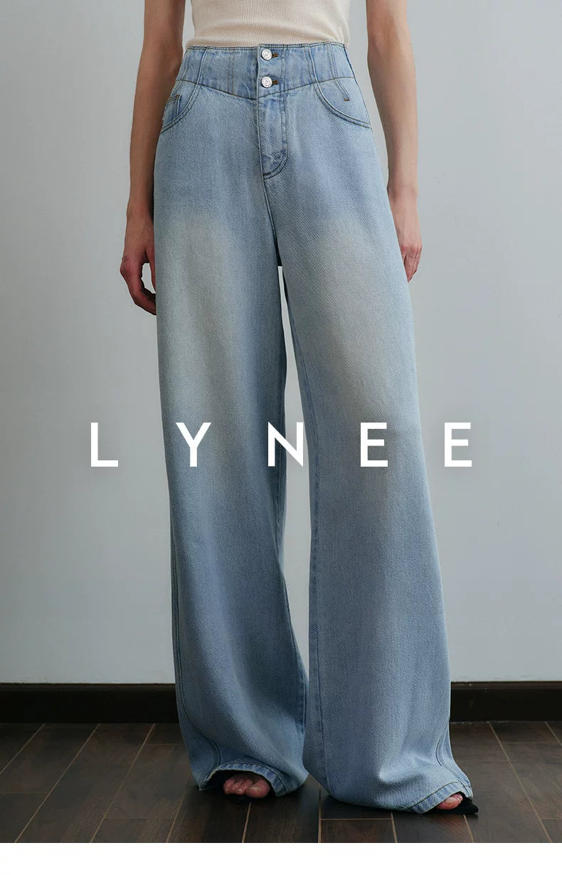 High-Waisted Wide-Leg Jeans