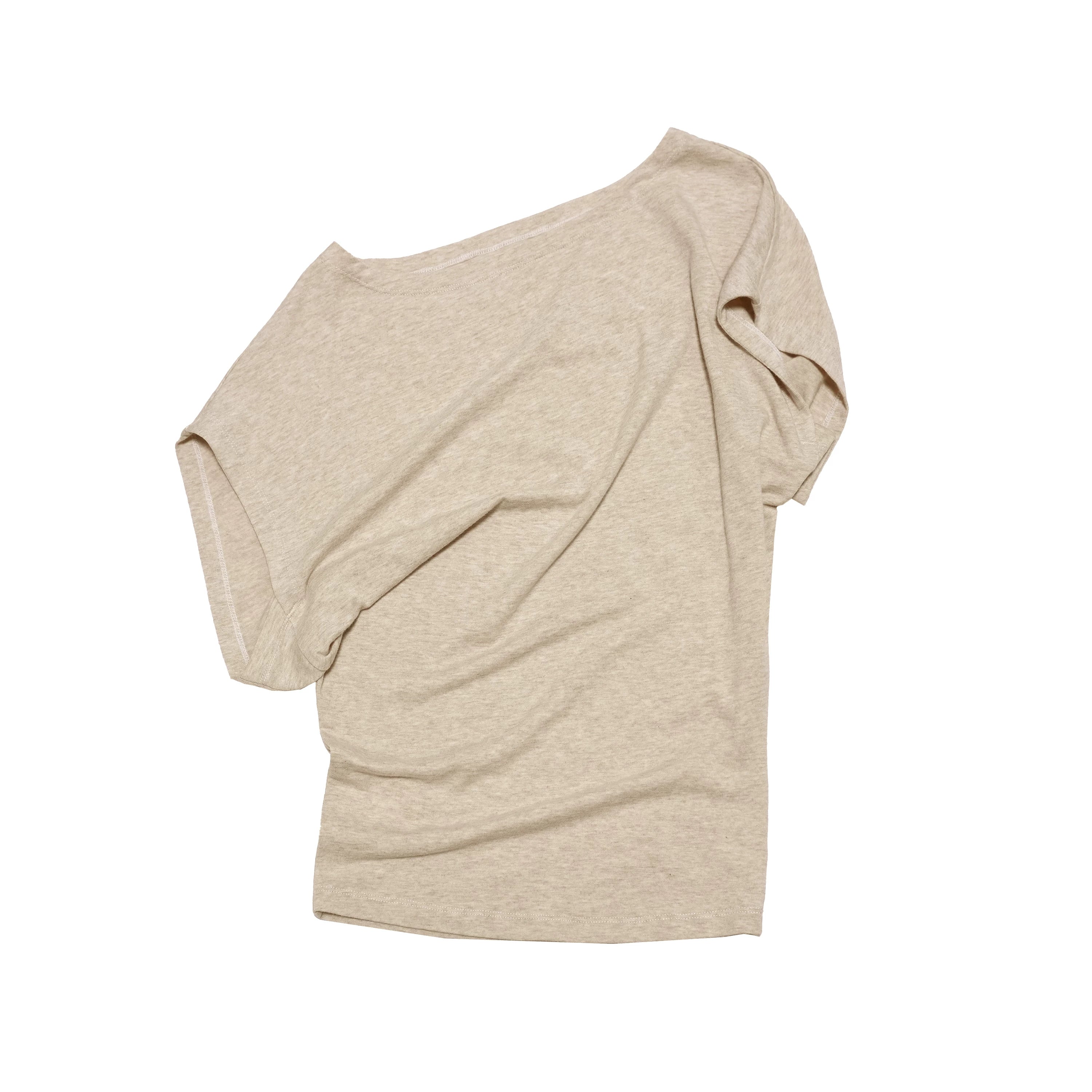 Classic Loose-Fit Asymmetric Shoulder Tee in Four Colors