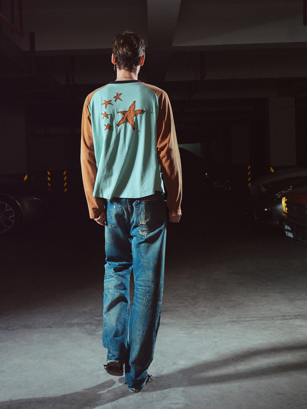 Selveged Distressed Denim