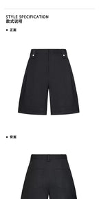 French-Inspired Loose Draped Summer Shorts