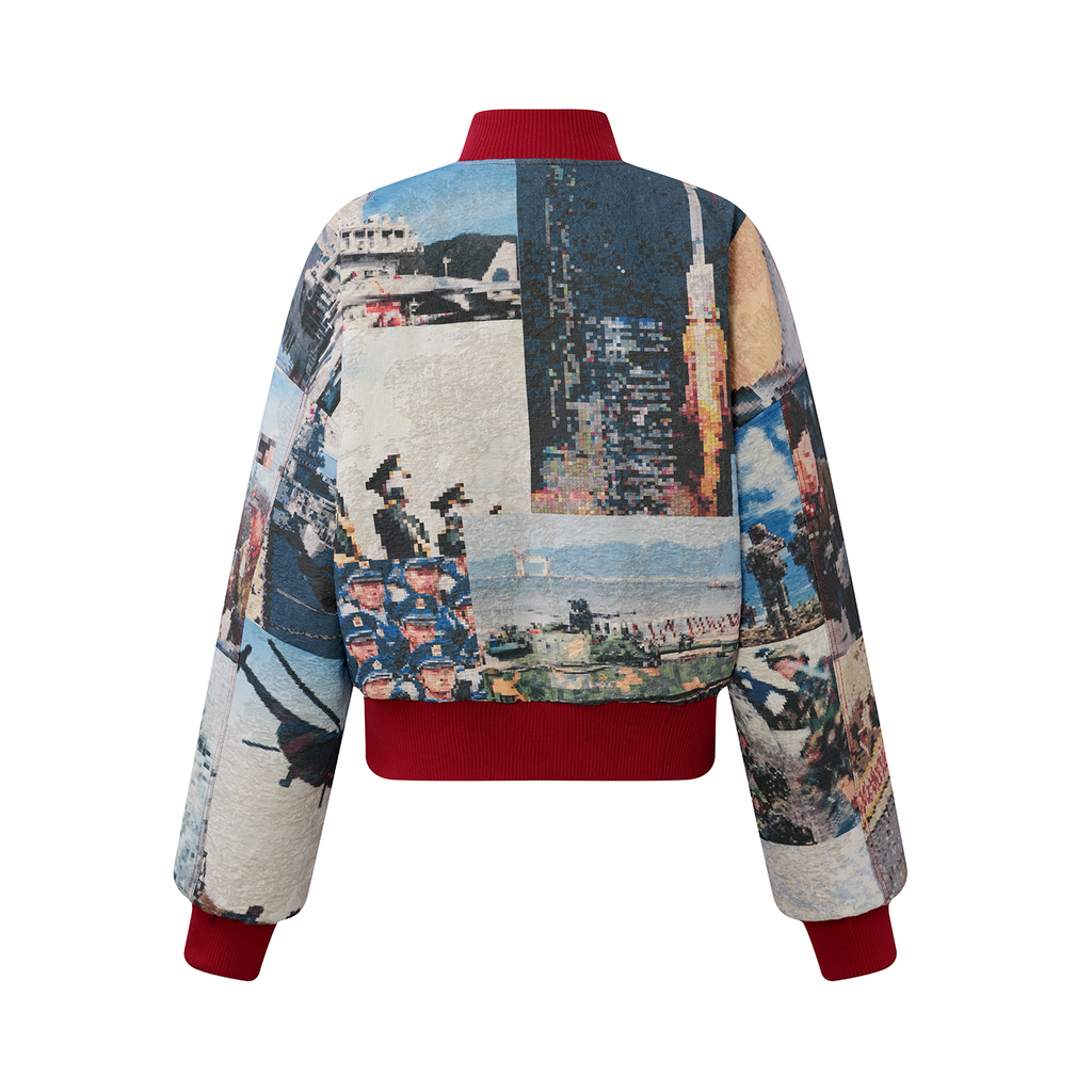 TENXTEN Classic Retro Military Print Art Collector's Jacket