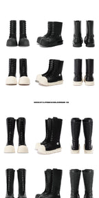 R/F “Ironclad Beetle” PU Leather Boots – Worn by CORTIS
