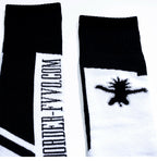 “FVVO.COM” Jacquard Knee-High Socks