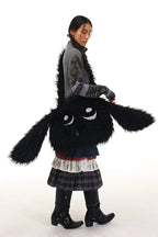 Cute Plush Dog Crossbody Bag – Soft Towel Embroidery, Minimalist & Practical